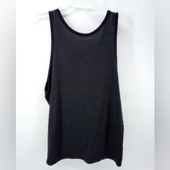 Marvel Deadpool I have Issues Graphic Sleeveless Tank Top Tee Dark Gray Red S M - Picture 4 of 4